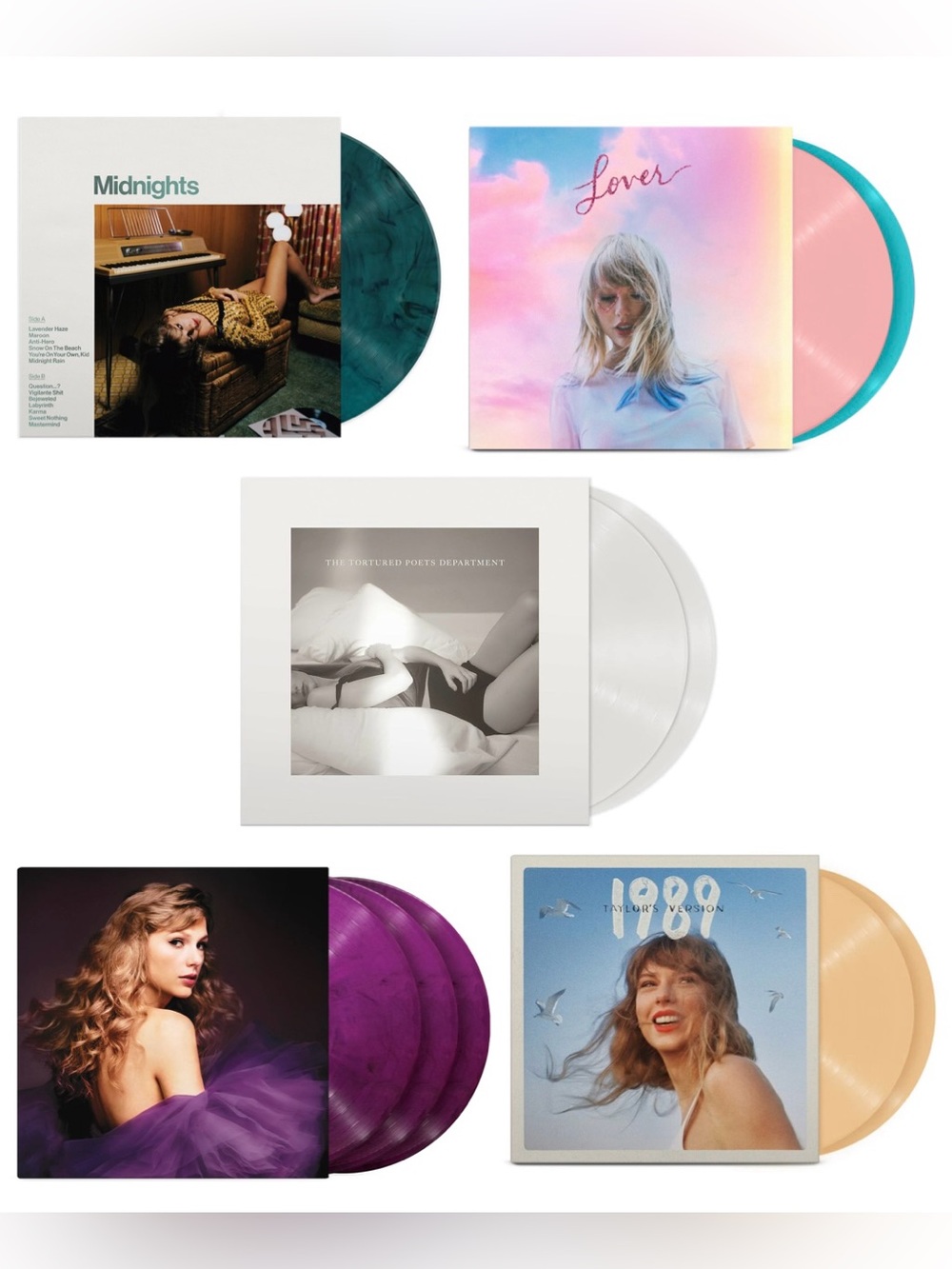 USED! Taylor Swift Vinyl Record Set